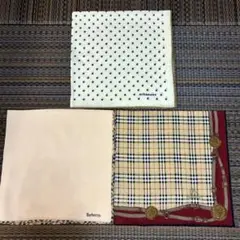 3枚セット　Burberrys ハンカチ　大判ハンカチ