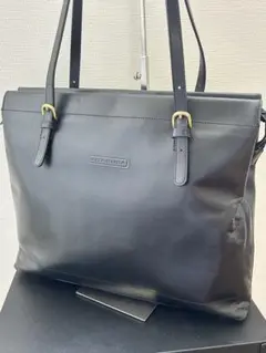 KITAMURA ブラック レザートートバッグ