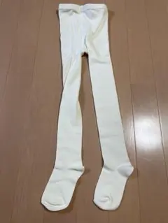 ニッセン　子供用　白タイツ　キッズ　135cm ホワイト