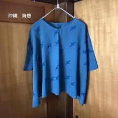 沖縄 海想　トリ柄ブラウス　♪♪