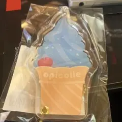フクヤ くじ アクリルフレーム ソーダ ソフトクリーム ブルー キャラ副くじ