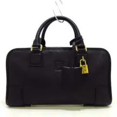 ロエベ ハンドバッグ アマソナ28 黒 レザー