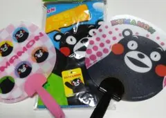 くまモン ミニうちわ 2点と プチタオルのセット