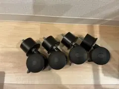 美品　テンピュール オプションキャスター ４個セット 黒