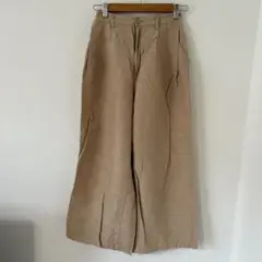 GU リネンパンツ ベージュ