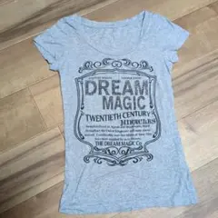 ♥y2k グランジ DREAM MAGIC グレー タイトピタT！