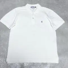美品 Petit bateau ポロシャツ ホワイト Mサイズ ワンポイントロゴ