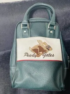 【値下げ！】Pearly Gates ウサギ刺繍 ハンドバッグ グリーン