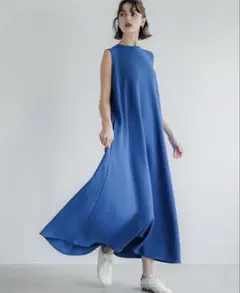 coca エンボス　ワンピース　ブルー　ショート