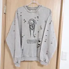 SOUNDS GOOOOD ヴィンテージライク ダメージプリント スウェット