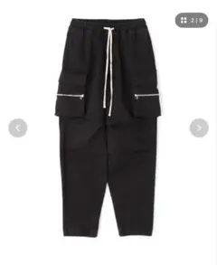 最安値‼️【美品】DANKE SCHON ジップ付きカーゴパンツブラックSサイズ