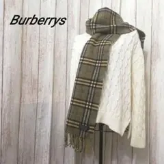 美品 BURBERRY 大人可愛い ノバチェック マフラー 防風防寒