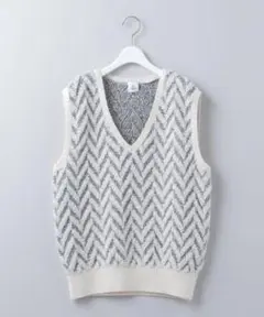 ＜6(ROKU)＞LOOP JACQUARD VEST