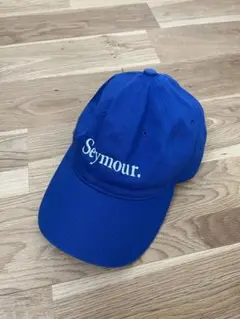 Seymour 刺繍ロゴ ベースボールキャップ 青