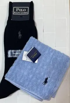 POLO RALPH LAUREN タオルハンカチ＆靴下 ポロラルフローレン