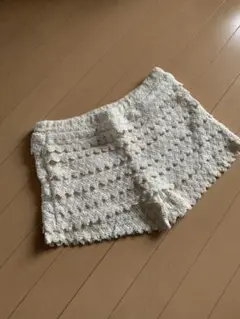 【新品】かぎ編み フリンジショートパンツ