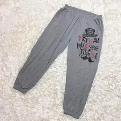 ルームパンツ　スウェット　ゆったり　大きめ　ビックイラスト　ワンマイルウェア