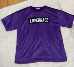 W♥C メッシュ パープル ロング Tシャツ