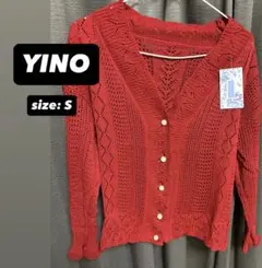 【新品】カーディガン　レッド　ファッション　オシャレ