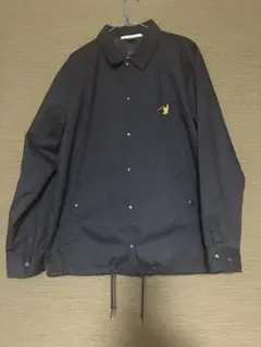 BLUEWHITE ネイビー ナイロンジャケット　オシャレ着
