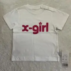 新品 x-girl stages ロゴ Tシャツ 3T 95 エックスガール