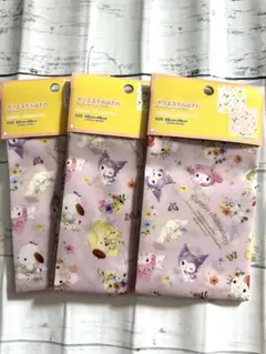 サンリオ　ポリエステルはぎれ3枚