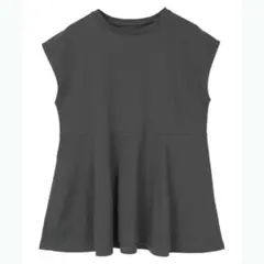 汗染み防止ペプラムフレンチスリーブTシャツ／ユアーズ（ur's）