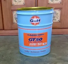 オイル交換で使用した Gulf 20Lペール空き缶になります／送料込価格！