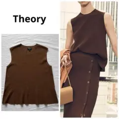 Theory ノースリーブ ニット　Compact Crepe Mayanly