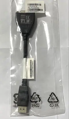 【未使用品】DisplayPort-DVI変換ケーブル 43N9159