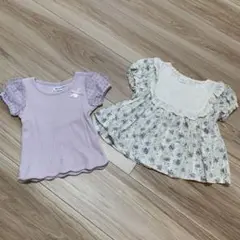 バースデイ　Tシャツ　2点セット　花柄　フリル