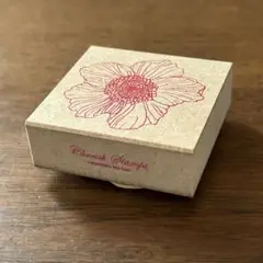はんこ　スタンプ　花　Flower stamp カード作り