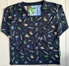 新品　130cm マイクラ　マインクラフト　総柄　長袖Tシャツ