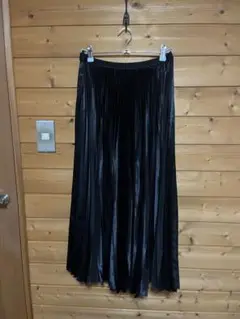 theory luxe ブラック マキシプリーツスカート 38
