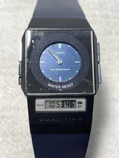 カシオ フィルムウォッチ ペラ ブルーベルト デジアナ - メルカリ