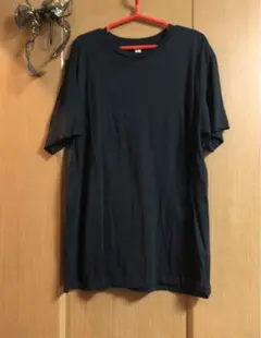 メンズL☆ブラック無地Tシャツ♪クーポンポイント消化イベント推しTカラー