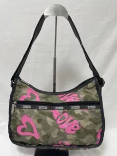 レスポートサック LeSportsac ショルダーバッグ 迷彩柄 ハート柄