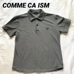 COMME CA ISM グレー ポロシャツ ロゴ刺繍付き 150㎝