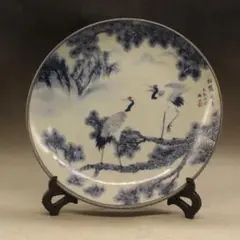 旧藏珍品【松鶴延年】印鑑｜寿山石原石の印章｜天然石｜細密彫｜開運置物｜台座付き 寿山石 印鑑石 天然石 手彫り 中国骨董 未使用 コレクター放出美