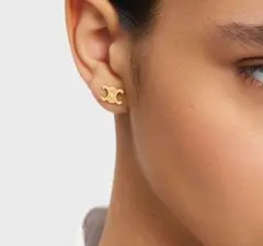 専用です！CELINE♡studsピアス レア CELINE セリーヌ Triomphe Gourmette Studs Earrings ピアス
