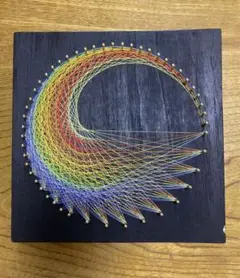 ⭐️糸掛けアート⭐️ 糸掛け曼荼羅 ⭐️ ストリングアート⭐️ 20×20cm⭐️⑩
