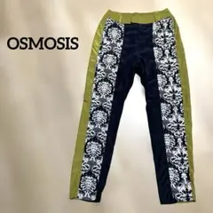 オズモーシス　切り替え柄パンツ　カジュアルパンツ　イージー