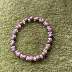 ピンク ビーズ ブレスレット