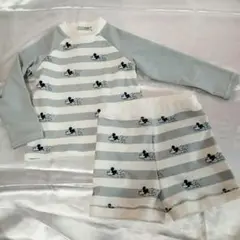 ミッキー ラッシュガード ショートパンツセット