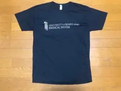 メリーランド大学医学部　半袖カレッジTシャツ　黒　Mサイズ　JERZEESボディ