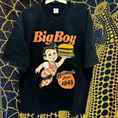 BigBoy 個性的 メンズ リプリント Tシャツ 新品 ウォッシュ加工