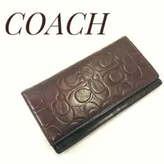 COACH メンズ　ブラウン　長財布