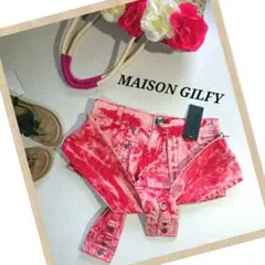 【M】MAISON GILFYミニ丈ショート丈超ミニビンテージスカパンアメリカ 2025年最新】MAISON GILFY レディース ショートパンツ・ハーフ