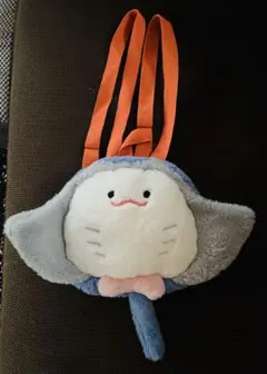 ◆エイ ぬいぐるみリュック 水族館 海の生物 未使用品さ◆
