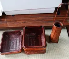 竹細工 かご 花入れ